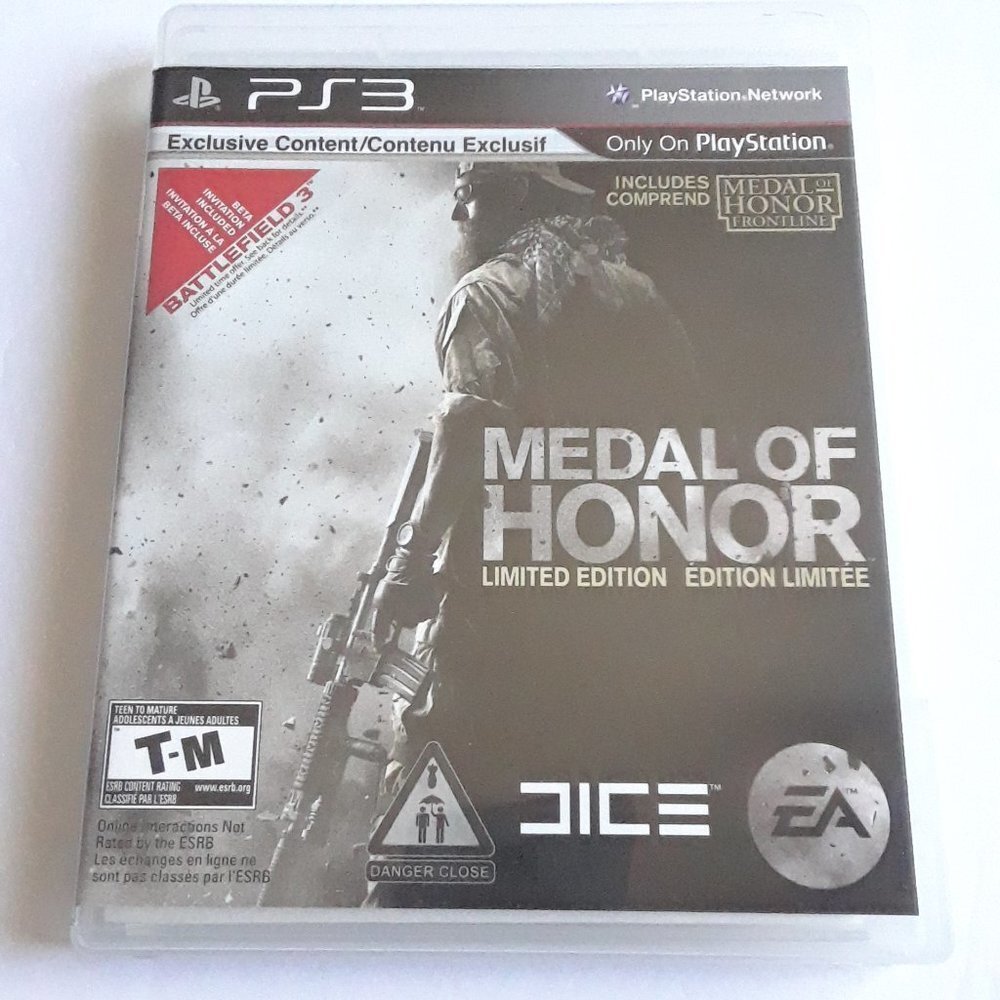 Medal Of Honor Limited Edition Playstation 3 Game Ps3